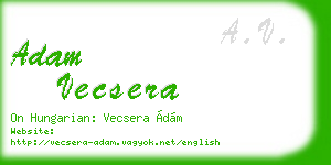 adam vecsera business card
